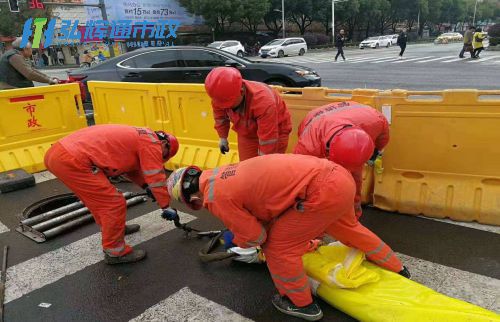 句容市管道修复现场