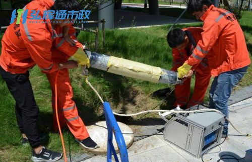 句容市管道修复现场